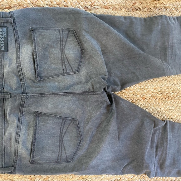 Express Jeans: Dark Wash Gray - Picture 2 of 5